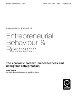 cover image of International Journal of Entrepreneurial Behaviour & Research, Volume 8, Issue 1 & 2